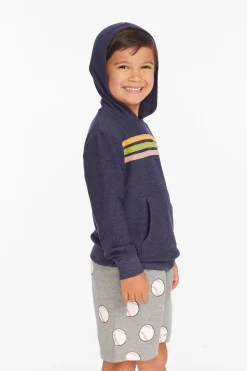Chaser Brand Striped Sapphire Boys Pullover Hoodie Cheap