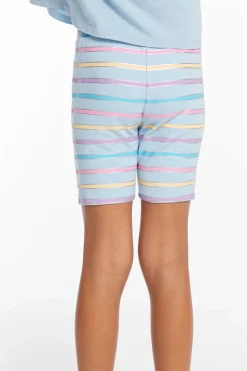 Chaser Brand Sun Lovin' Stripe Girls Shorts Discount