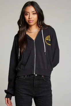 Chaser Brand Sun Records Studded Elvis Zip Up Hoodie Flash Sale