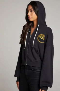Chaser Brand Sun Records Studded Elvis Zip Up Hoodie Flash Sale