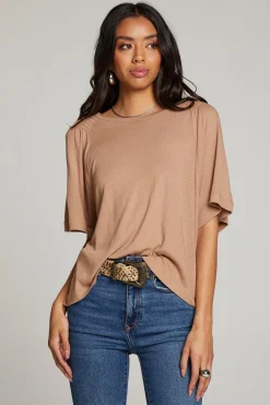 Chaser Brand Sun Warm Taupe Tee Shop