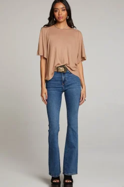 Chaser Brand Sun Warm Taupe Tee Shop