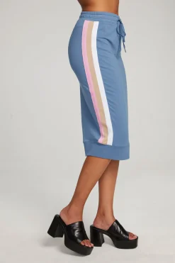 Chaser Brand Sundance Vintage Blue Midi Skirt Fashion