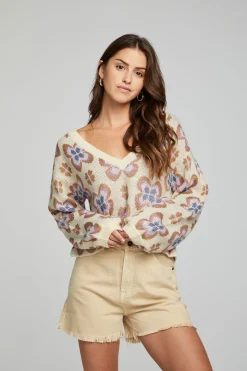 Chaser Brand Sunday Crop Pullover - Gardenia Online