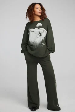 Chaser Brand Tahoe Ski Slope Zuma Cotton Pullover Cheap