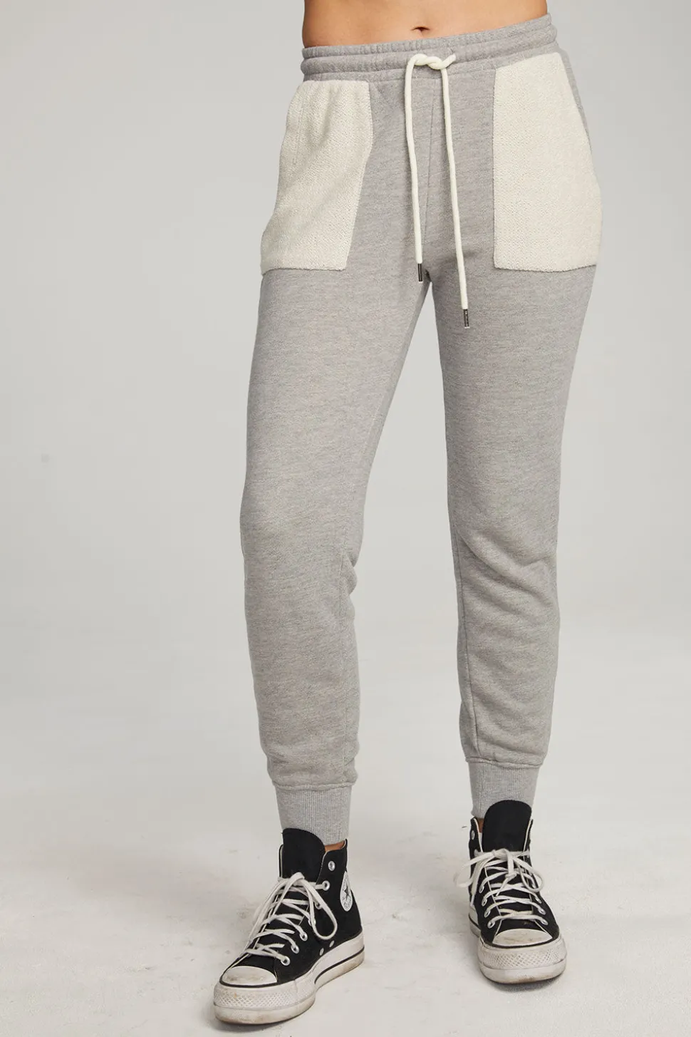 Chaser Brand Tessa Heather Grey Jogger Outlet