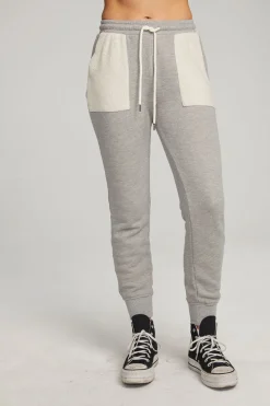 Chaser Brand Tessa Heather Grey Jogger Outlet