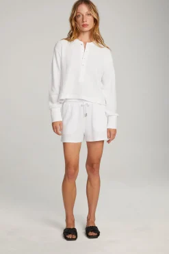 Chaser Brand Thayne White Long Sleeve Cheap