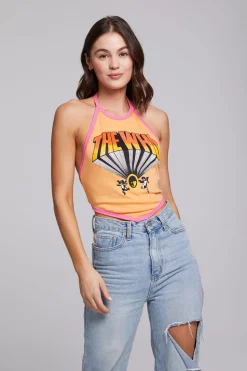 Chaser Brand The Who Keith Moon Wallflower Halter Top Discount
