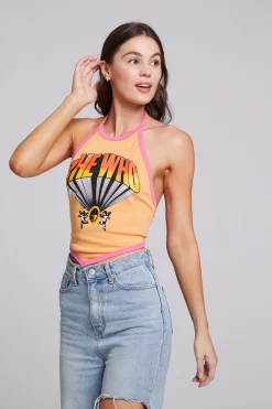 Chaser Brand The Who Keith Moon Wallflower Halter Top Discount
