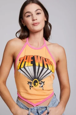 Chaser Brand The Who Keith Moon Wallflower Halter Top Discount