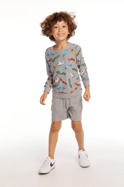 Chaser Brand Traffic Jam Boys Long Sleeve Pullover New