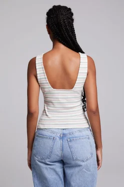 Chaser Brand Tramonti Como Stripe Tank Top Clearance