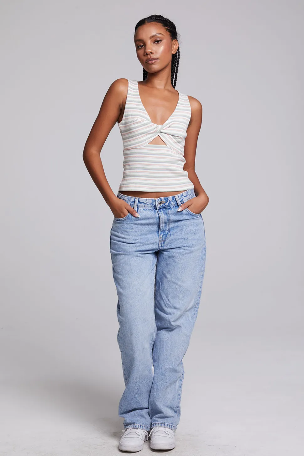 Chaser Brand Tramonti Como Stripe Tank Top Clearance