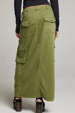Chaser Brand Tri Sphagnum Maxi Skirt New