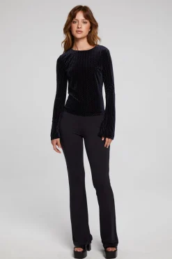 Chaser Brand Union Check Burnout Long Sleeve Hot
