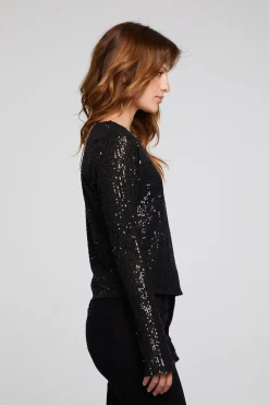 Chaser Brand Union Licorice Long Sleeve Cheap