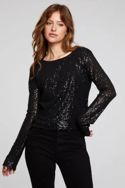Chaser Brand Union Licorice Long Sleeve Cheap