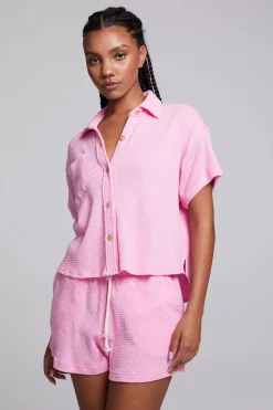 Chaser Brand Valentina Rosewater Button Down Outlet