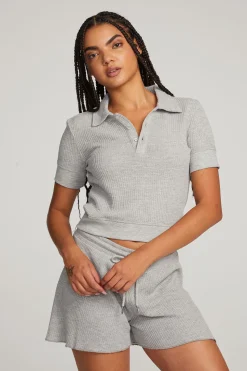 Chaser Brand Victoria Grey Marl Pullover Outlet