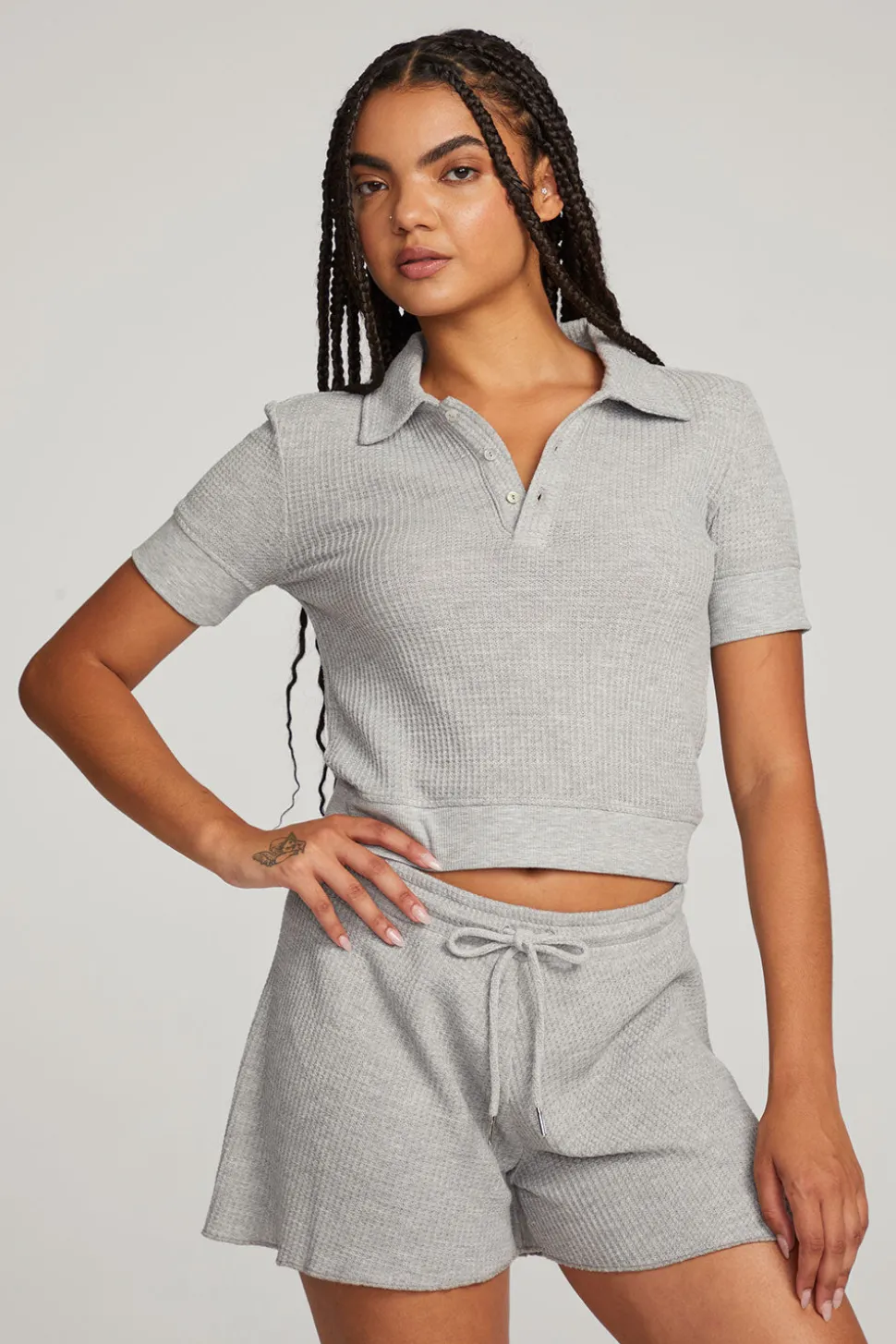 Chaser Brand Victoria Grey Marl Pullover Outlet