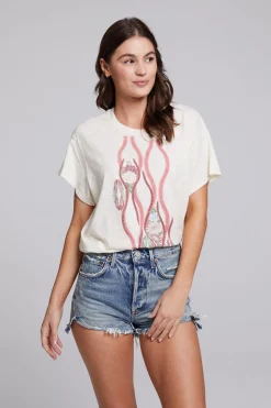 Chaser Brand Vintage Wallpaper Crew Neck Tee New