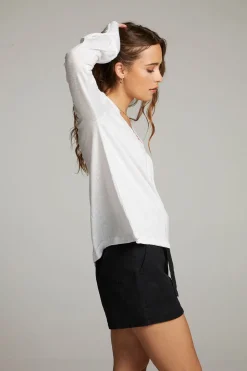 Chaser Brand Warren White Blouse Sale