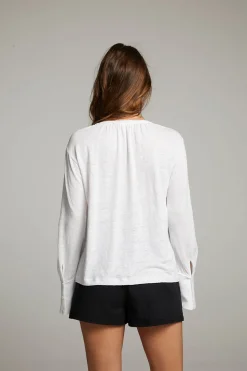 Chaser Brand Warren White Blouse Sale