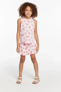 Chaser Brand Watermelon Heaven Girls Vintage Jersey Shirttail Muscle Best