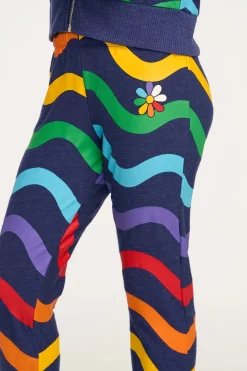 Chaser Brand Wavy Rainbow Slouchy Pant New