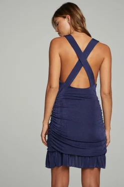 Chaser Brand Westside Mini Dress - Dark Denim Best