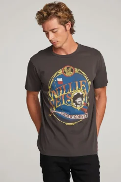 Chaser Brand Willie Nelson Outlaw Country Mens Tee Shop
