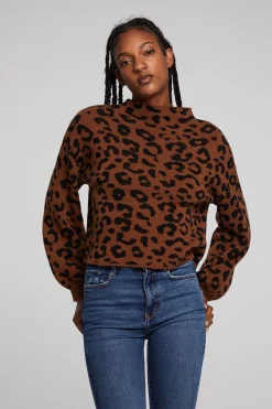 Chaser Brand Willie Old Town Leopard Pullover Hot