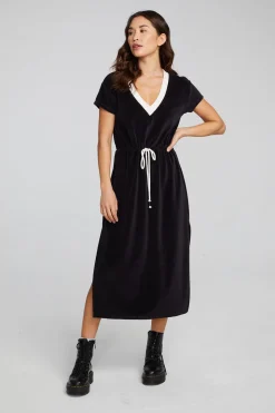 Chaser Brand Woods Shadow Black Dress Sale