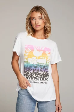 Chaser Brand Woodstock Peace Love Music Tee Best