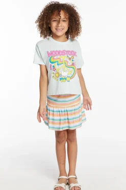 Chaser Brand Woodstock Peace Sign Girls Tee Online