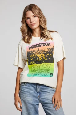 Chaser Brand Woodstock Rainbow Poster Tee Outlet
