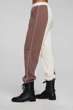 Chaser Brand Yale Deep Taupe And Almond Jogger Cheap
