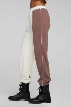 Chaser Brand Yale Deep Taupe And Almond Jogger Cheap