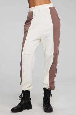Chaser Brand Yale Deep Taupe And Almond Jogger Cheap