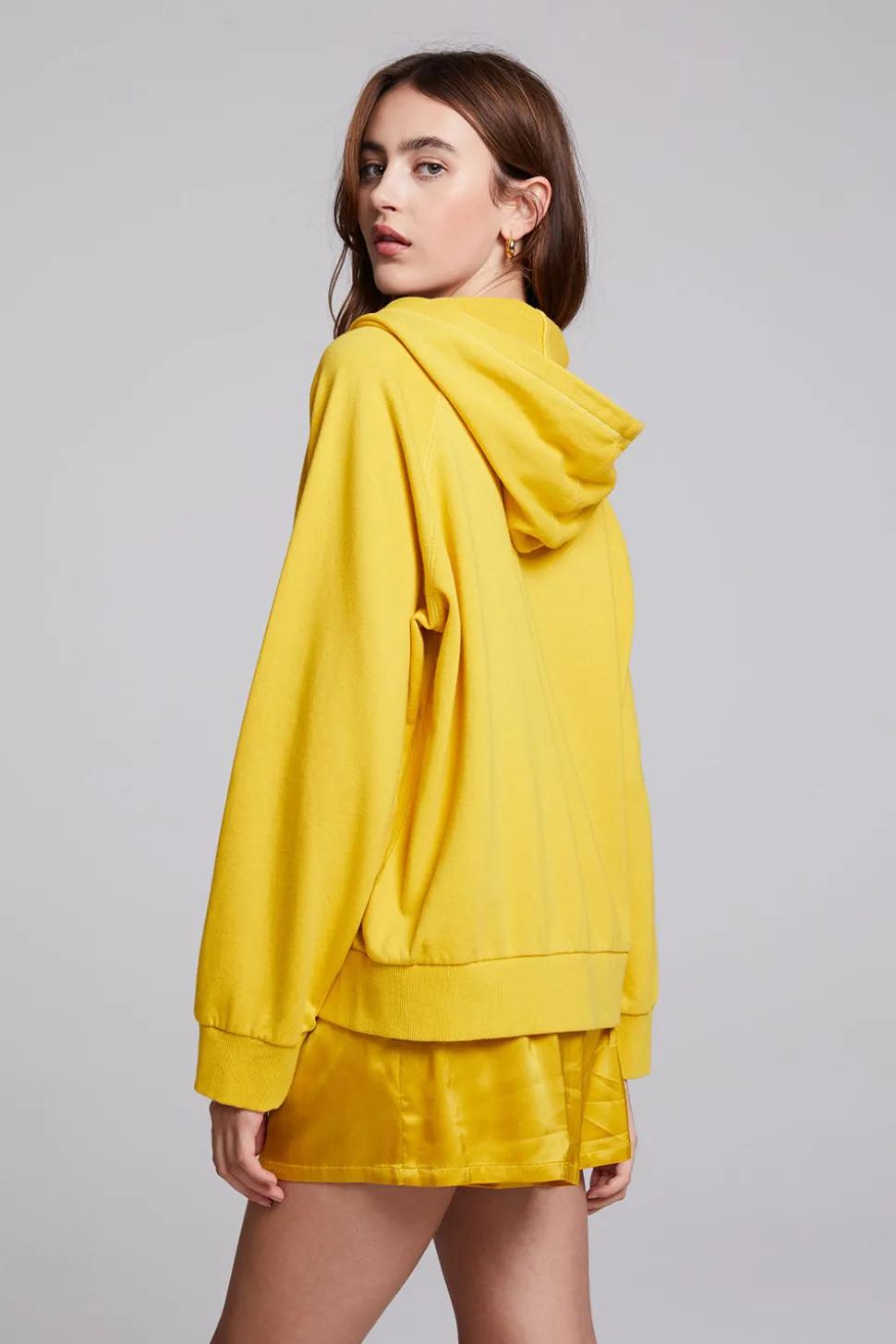 Chaser Brand Yaro Mimosa Zip Up Sweatshirt New