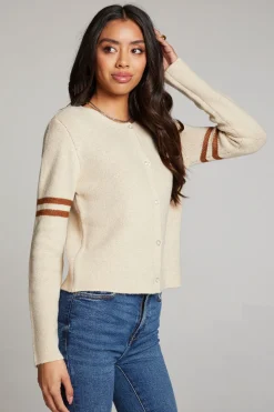 Chaser Brand Yin Yang Heart Cardigan New