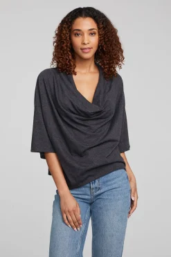 Chaser Brand Yoko Shadow Black Tee Outlet
