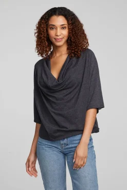 Chaser Brand Yoko Shadow Black Tee Outlet