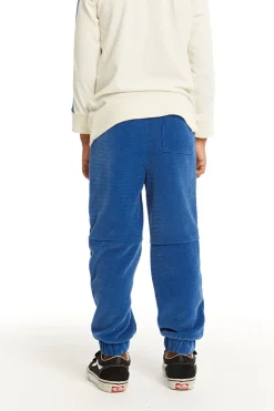 Chaser Brand Zipper Leg Peacock Blue Jogger Hot