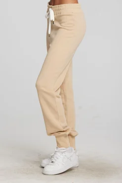 Chaser Brand Zuma Cotton Terry Joggers With Rib And Shoestring Tie Cheap