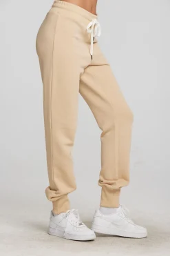 Chaser Brand Zuma Cotton Terry Joggers With Rib And Shoestring Tie Cheap