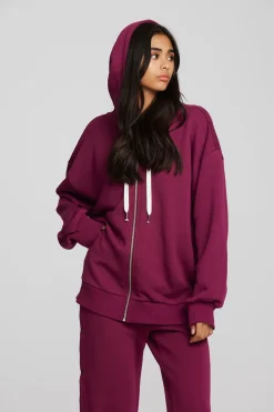 Chaser Brand Zuma Cotton Terry Zip Up Hoodie Best Sale